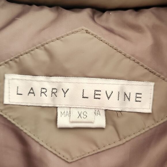 Larry LEVINE DOWN Puffer Trench Coat XS - Picture 9 of 14